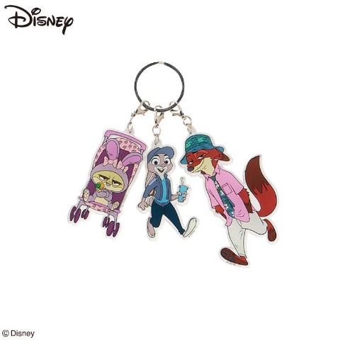 3連アクリルチャーム（ニック&ジュディ&デューク）