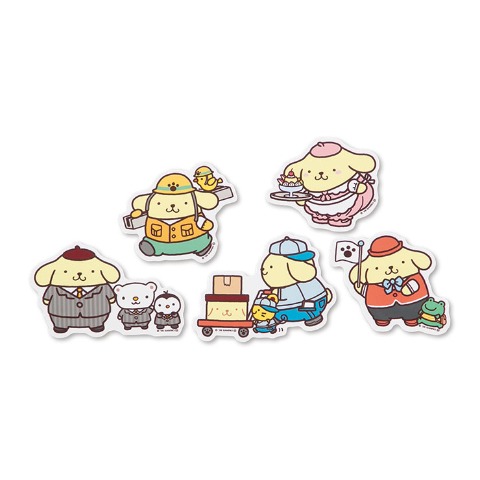 ステッカー5点セット（ポムポムプリン）