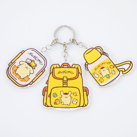 3連アクリルチャーム（ポムポムプリン）
