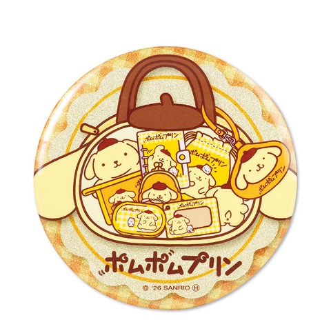 缶バッジ（ポムポムプリン）