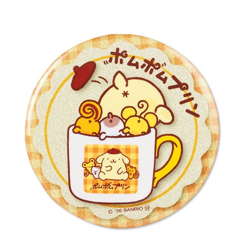 缶バッジ（ポムポムプリン）