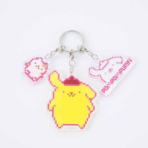 3連アクリルチャーム（ポムポムプリン）