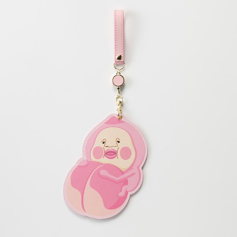 リール付パスケース（カクレモモジリ）