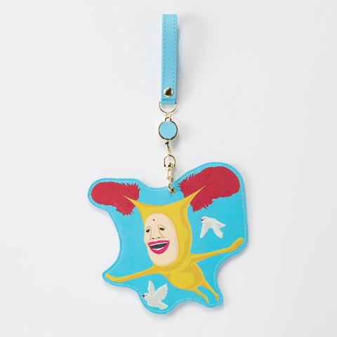 リール付パスケース（ホトケアカバネ）