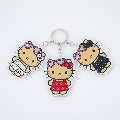 3連アクリルチャーム（ハローキティ）