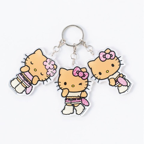 3連アクリルチャーム（ハローキティ）