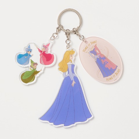 3連アクリルチャーム（オーロラ姫）