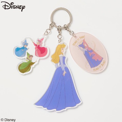 3連アクリルチャーム（オーロラ姫）