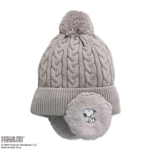 耳当て付ニットワッチ（スヌーピー）