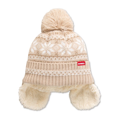 ジャガード耳当て付ニットワッチ（ホカロン）