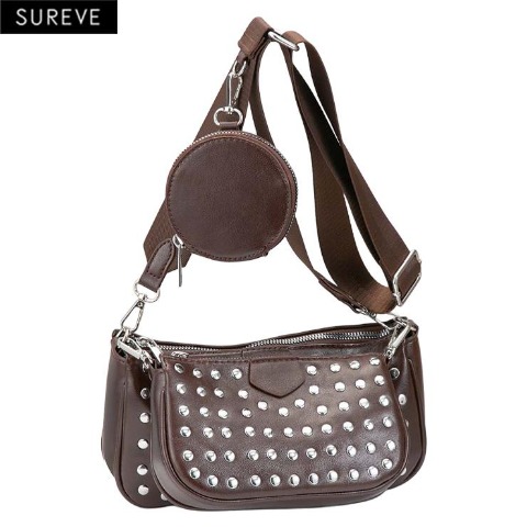 レディース　ポーチ付ショルダーバッグ（SUREVE）
