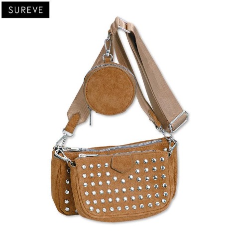 レディース　ポーチ付ショルダーバッグ（SUREVE）