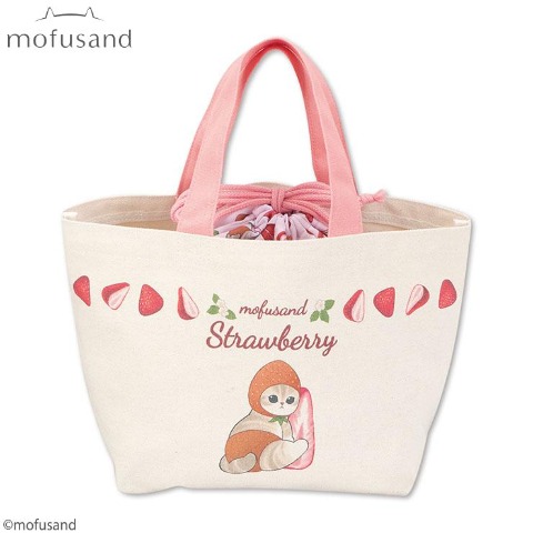 巾着付ミニトートバッグ（mofusand）