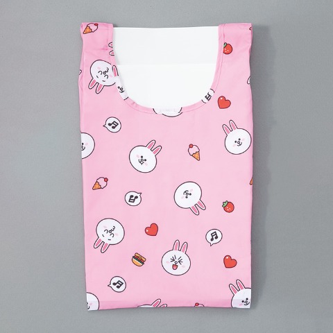 ポーチ付エコバッグ（LINE FRIENDS　コニー）