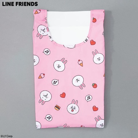 ポーチ付エコバッグ（LINE FRIENDS　コニー）