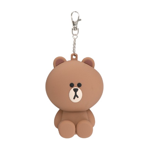 ポーチ付エコバッグ（LINE FRIENDS　ブラウン）