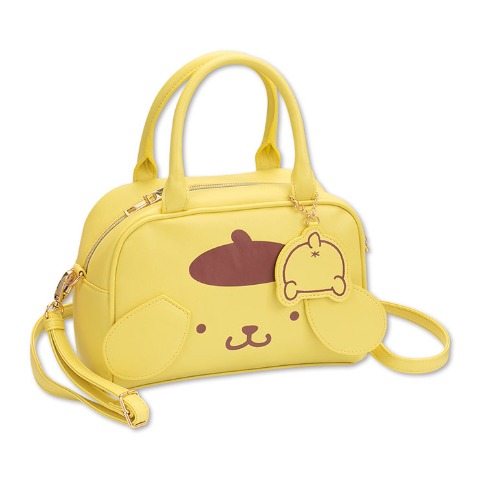 チャーム付ボストンバッグ（ポムポムプリン）