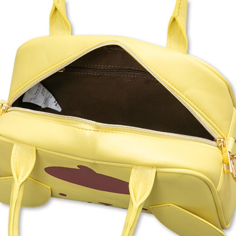 チャーム付ボストンバッグ（ポムポムプリン）