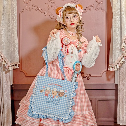 フリルトートバッグ（CHIP CLIP×五月アイ）