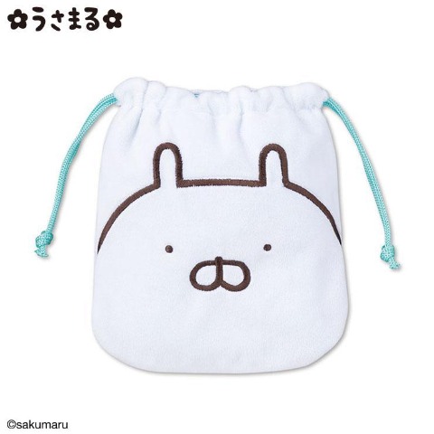 リバーシブルぬいぐるみ巾着（うさまる）