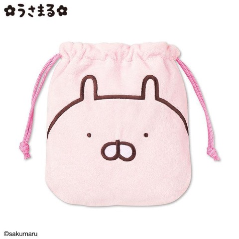 リバーシブルぬいぐるみ巾着（うさまる）