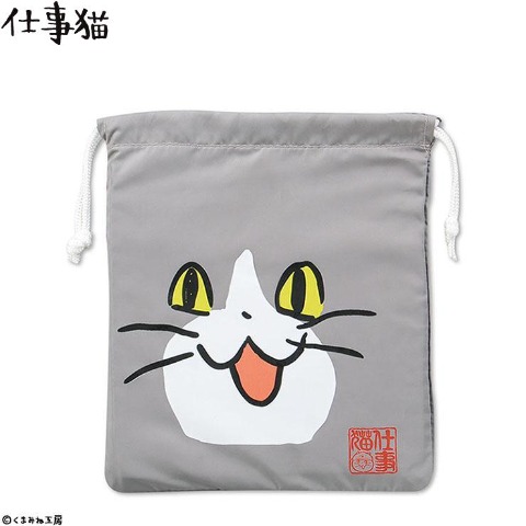 巾着S（仕事猫）