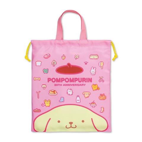 巾着L（ポムポムプリン）