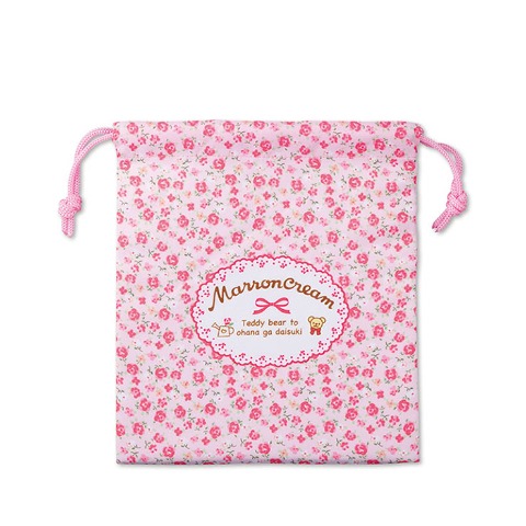 巾着S（マロンクリーム）
