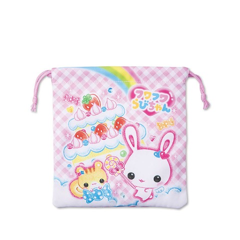 巾着S（フワフワらびちゃん）