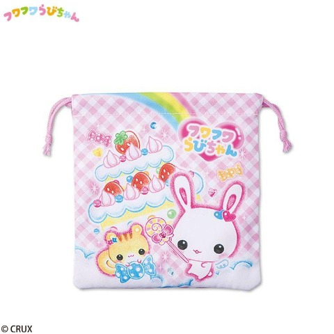 巾着S（フワフワらびちゃん）