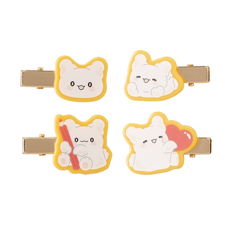 レア　はなまるおばけ　トートバッグ　ポーチ　ヘアクリップ　まとめ売り ヘアクリップ4点セット（はなまるおばけ） | アベイル | しまむらパーク