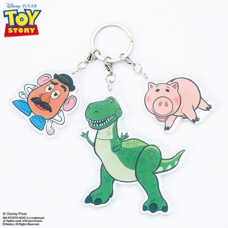 3連アクリルキーホルダー（ポテトヘッド&レックス&ハム） | アベイル 