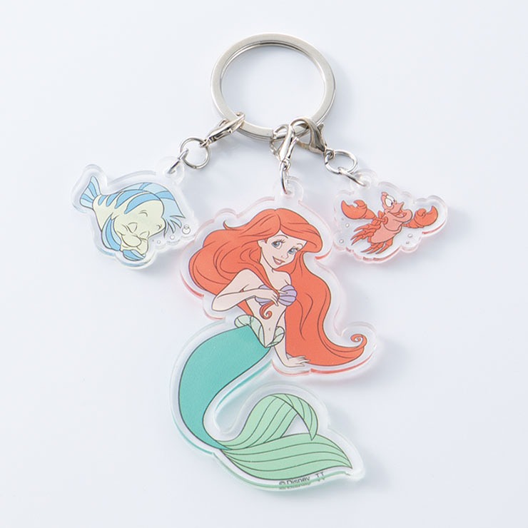 3連アクリルキーホルダー（フランダー&アリエル&セバスチャン