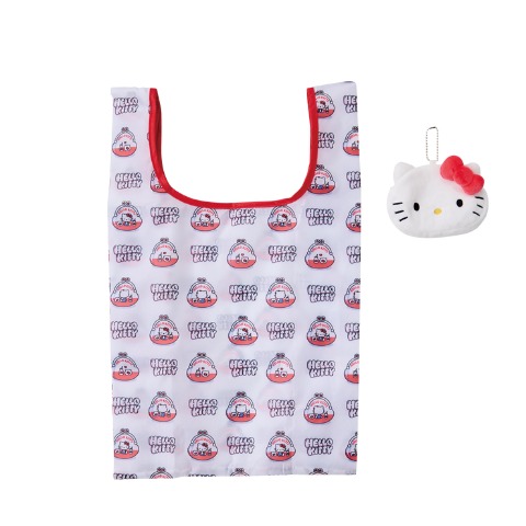 ポーチ付ショッピングバッグ（ハローキティ）