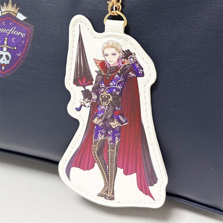 アクリルキーホルダー付ボストンバッグ（ポムフィオーレ寮