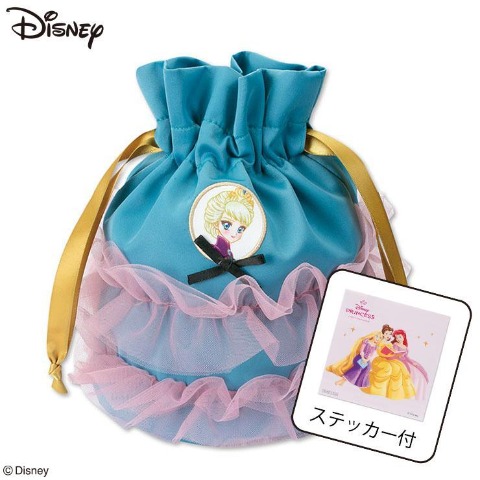 ステッカー付ダイカット巾着（エルサ）