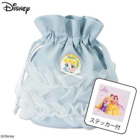 ステッカー付ダイカット巾着（シンデレラ）