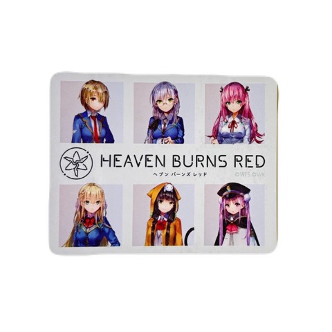 ステッカー付腰当クッション（ヘブンバーンズレッド）