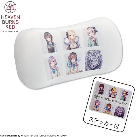 ステッカー付腰当クッション（ヘブンバーンズレッド）