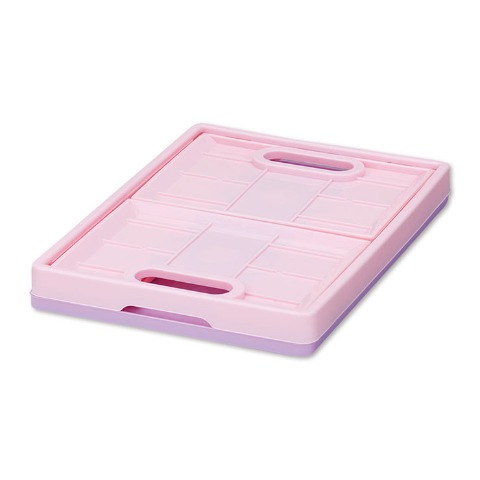 折り畳み収納コンテナ（ファンシーコビトたち_ピンク）