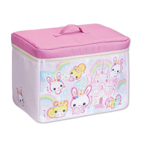 フタ付収納ボックス（フワフワらびちゃん）