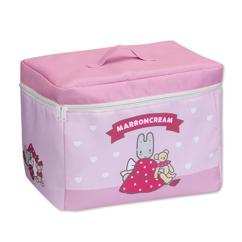 フタ付収納ボックス（マロンクリーム）