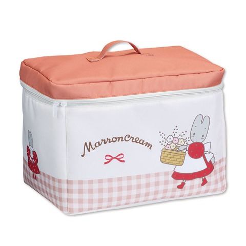 フタ付収納ボックス（マロンクリーム）