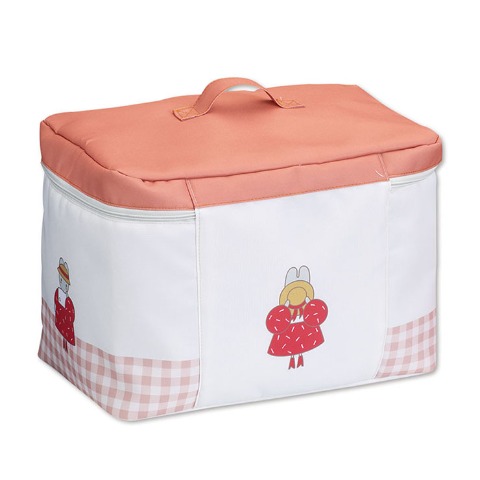 フタ付収納ボックス（マロンクリーム）