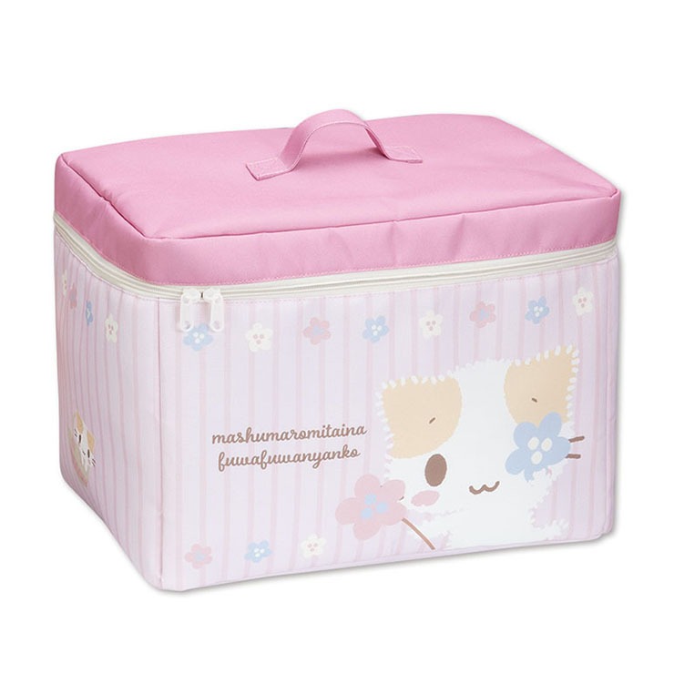 フタ付収納ボックス（マシュマロみたいなふわふわにゃんこ