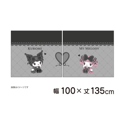 ドレープカーテン【100×135cm】（マイメロディ＆クロミ）