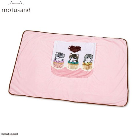 ポケット付ブランケット（スイーツにゃん）