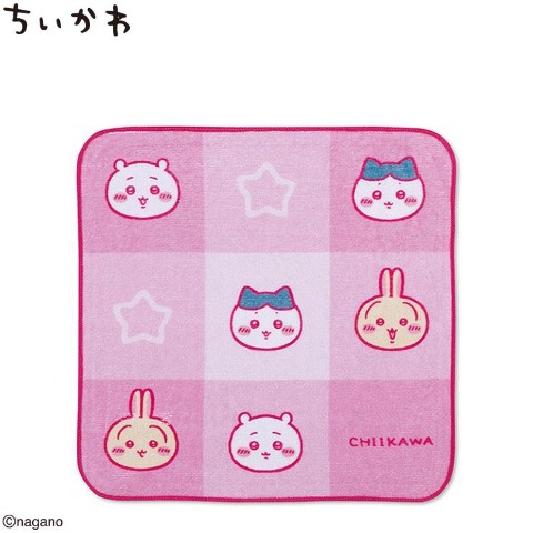 ミニタオル（ちいかわ） ピンク 210