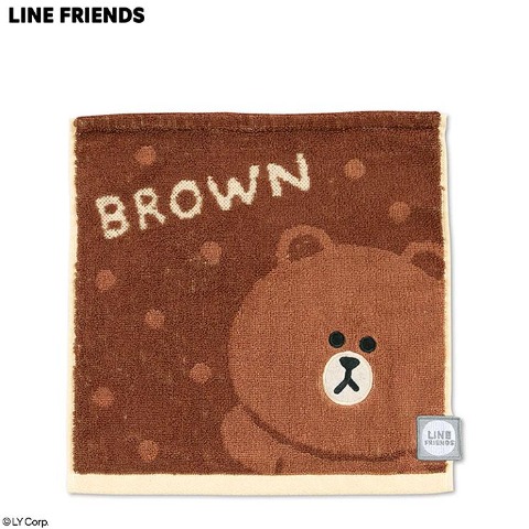 キャリータオル（LINE FRIENDS ブラウン）