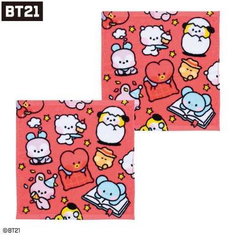 2枚組ハンドタオル（BT21）